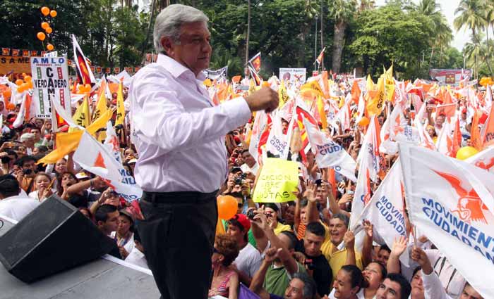Asegura AMLO que está optimista y seguro del triunfo electoral Asegura AMLO que está optimista y seguro del triunfo electoral