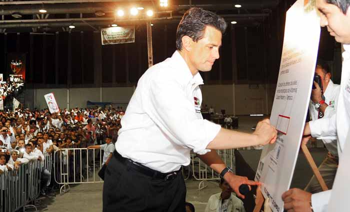 Pide Peña Nieto a priistas de Tamaulipas a apegarse a la legalidad