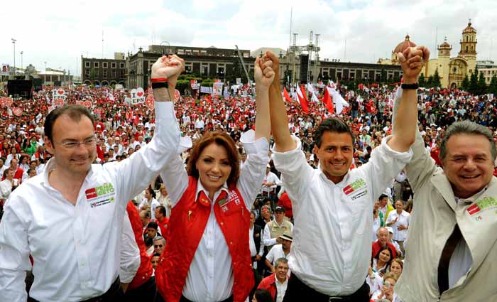 Llama Peña Nieto a sus simpatizantes a redoblar el paso Llama Peña Nieto a sus simpatizantes a redoblar el paso