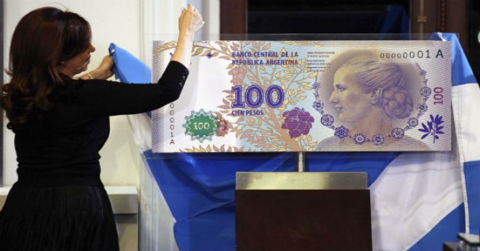 Cristina Fernández lanza billete de Eva Perón Cristina Fernández lanza billete de Eva Perón