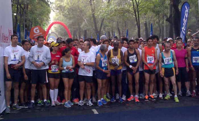Participó el presidente Calderón en una carrera deportiva