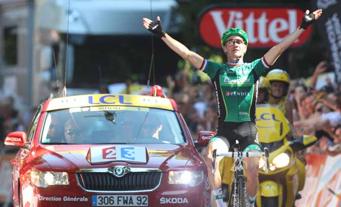 Tomas Voeckler se lleva la 16a. etapa, Wiggins aguanta en los Pirineos Tomas Voeckler se lleva la 16a. etapa, Wiggins aguanta en los Pirineos