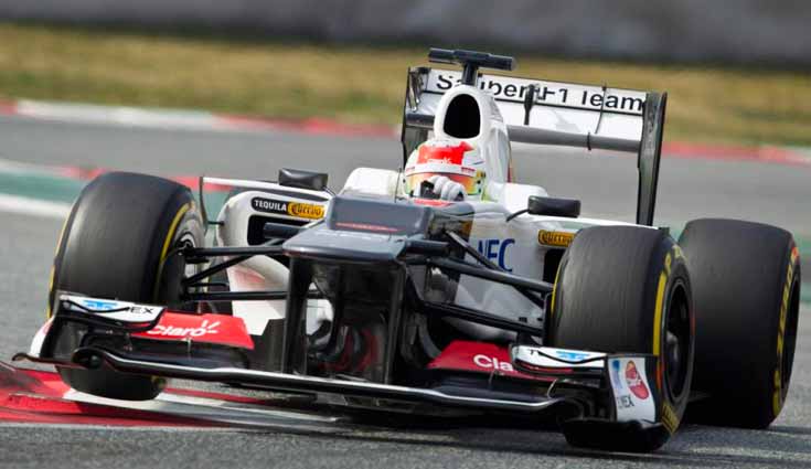 Checo Pérez califica 5º, Button obtiene la 'pole' en el GP de Bélgica Checo Pérez califica 5º, Button obtiene la 'pole' en el GP de Bélgica