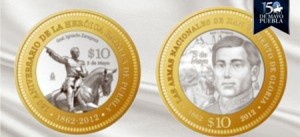Lanza Banxico moneda conmemorativa de la Batalla de Puebla