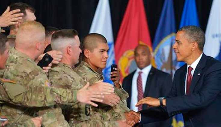 Agradece Obama a tropas de EUA y llama a reactivar al país Agradece Obama a tropas de EUA y llama a reactivar al país
