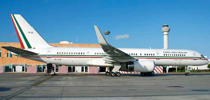 Viajó Peña en el avión presidencial TP-01 a Europa