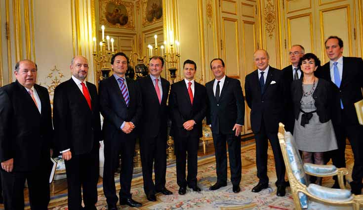 Se reúnen Peña Nieto y Hollande en Palacio del Elíseo Se reúnen Peña Nieto y Hollande en Palacio del Elíseo