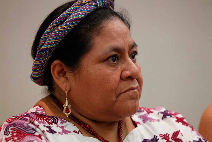 Celebra Menchú 20 años de su Nobel de la Paz Celebra Menchú 20 años de su Nobel de la Paz