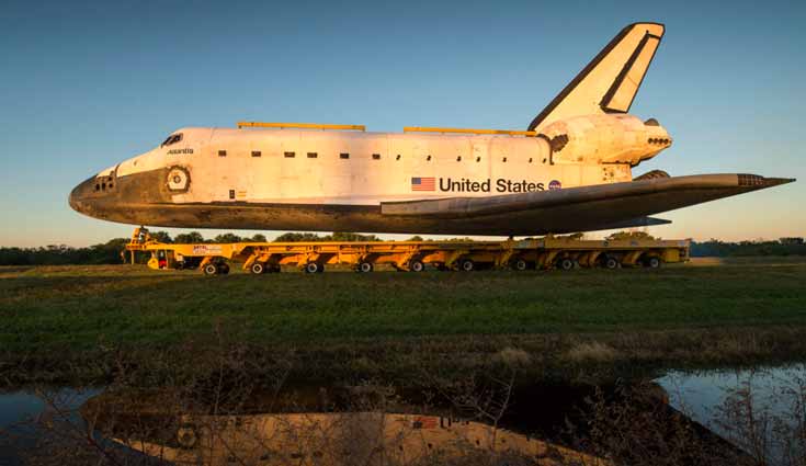 Trasladan al Atlantis a sala de exhibición