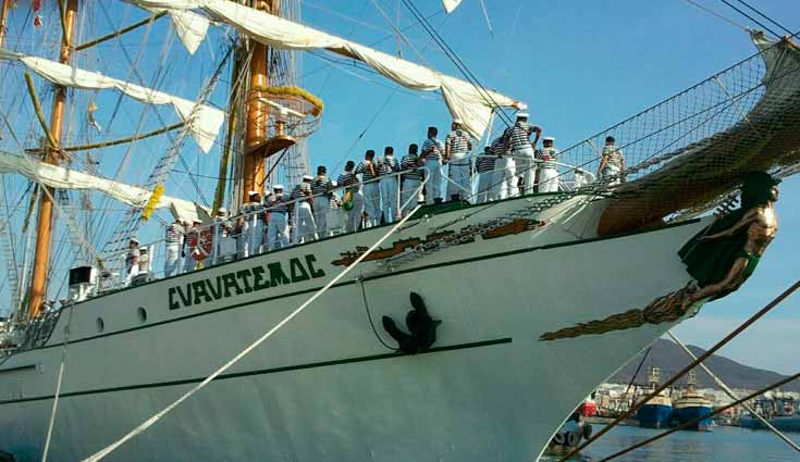 Llega a Guatemala el buque escuela mexicano Cuauhtémoc Llega a Guatemala el buque escuela mexicano Cuauhtémoc