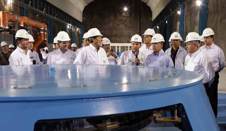 Inaugura el presidente Calderón Central Hidroeléctrica La Yesca Inaugura el presidente Calderón Central Hidroeléctrica La Yesca