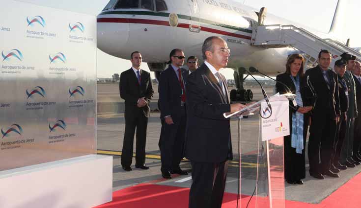 Celebran reunión Felipe Calderón y el Rey Juan Carlos de España Celebran reunión Felipe Calderón y el Rey Juan Carlos de España