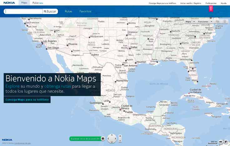 Nokia le entra a la guerra de los mapas