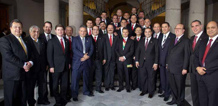 Gobernadores llaman a la unidad con Enrique Peña Nieto