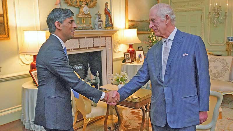Rey Carlos III recibe al primer ministro Sunak por primera vez desde el diagnóstico de cáncer