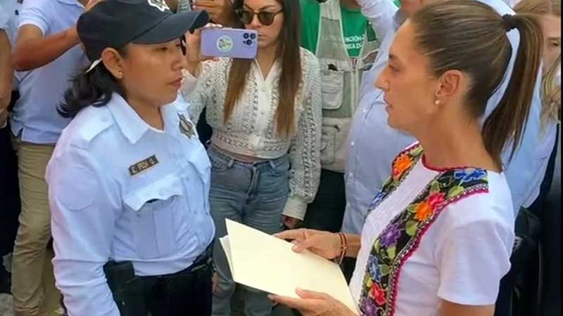 atiende sheinbaum a policias inc