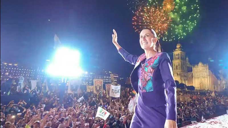 Me convertiré en la primera mujer presidenta: Sheinbaum tras ganar el conteo rápido del INE