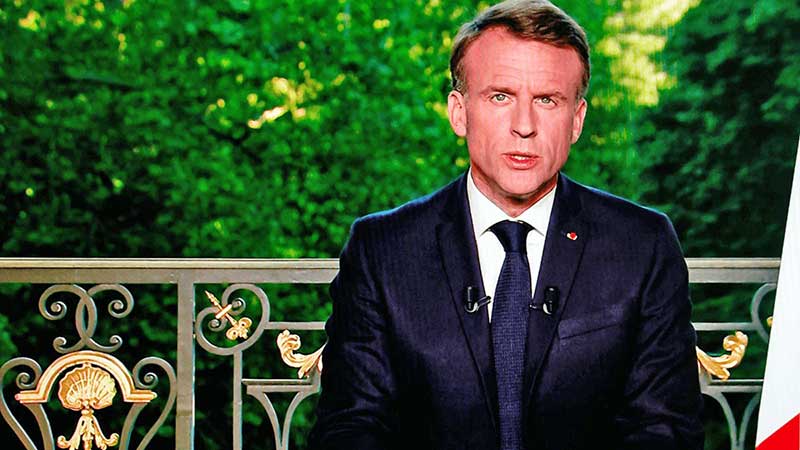 Macron adelanta elecciones en Francia tras victoria de la ultraderecha en las europeas