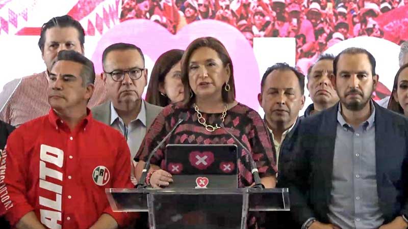 Xóchitl Gálvez reconoce el triunfo de Claudia Sheinbaum: 'tendencias no me favorecen'