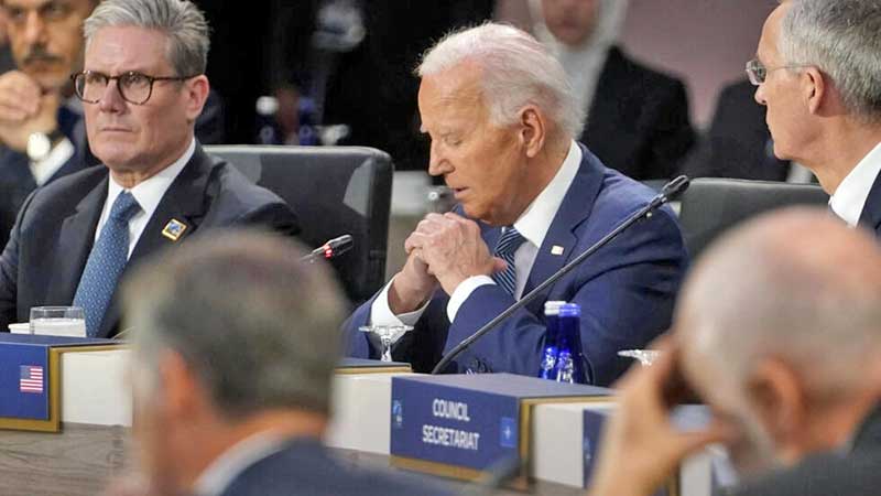 Biden afronta la rueda de prensa de la OTAN como una prueba clave para sostener su candidatura