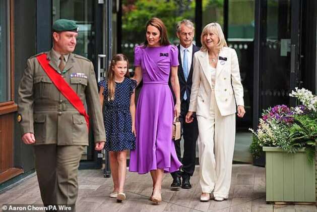 ¡Radiante! Kate Middleton reaparece en Wimbledon con su hija Charlotte