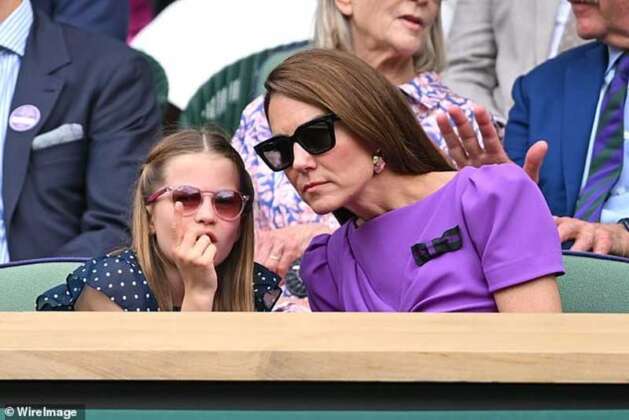 ¡Radiante! Kate Middleton reaparece en Wimbledon con su hija Charlotte