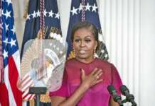 Michelle Obama superaría a Trump, según encuesta Michelle Obama superaría a Trump, según encuesta