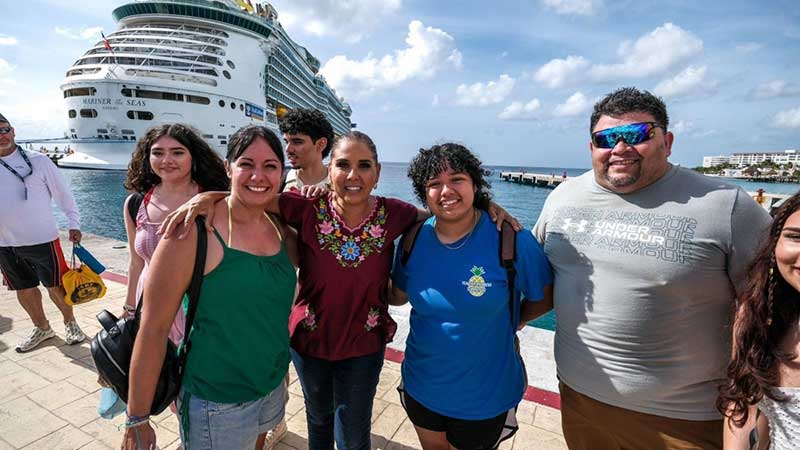 Recibe Quintana Roo a miles de turistas de todo el mundo por aire, mar y tierra en esta nueva era del Caribe Mexicano: Mara Lezama