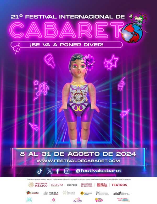 Anuncian la 21ª Edición del Festival Internacional de Cabaret en CDMX, Oaxaca y Puebla