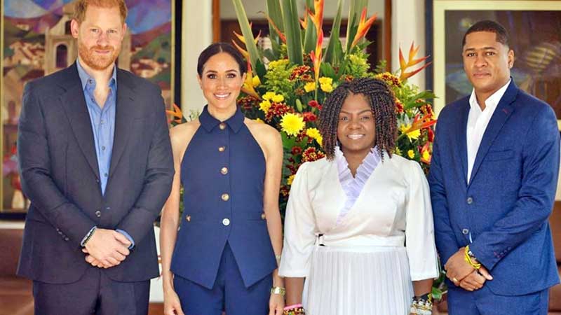 El príncipe Enrique y su esposa están en Colombia para campaña contra ciberacoso y discriminación