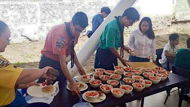 apoyo alimentario boy scouts