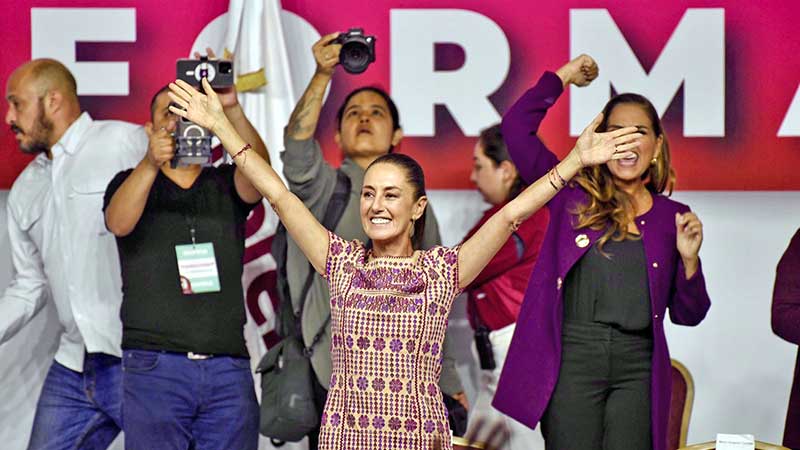 Sheinbaum se despide de militantes de Morena y deja decálogo a próxima dirigencia