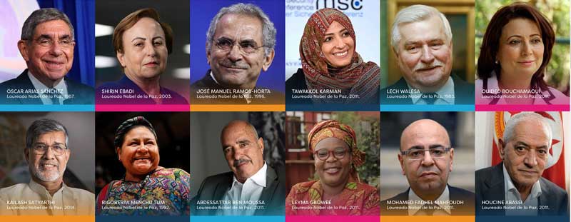 Inicia en Monterrey la XIX Cumbre Mundial de Premios Nobel de la Paz