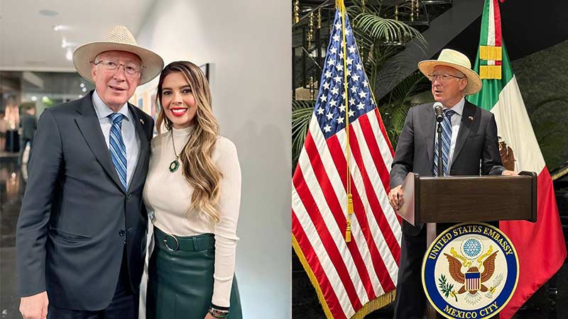 Ruth González Silva y Ken Salazar fortalecen cooperación en seguridad y relaciones bilaterales