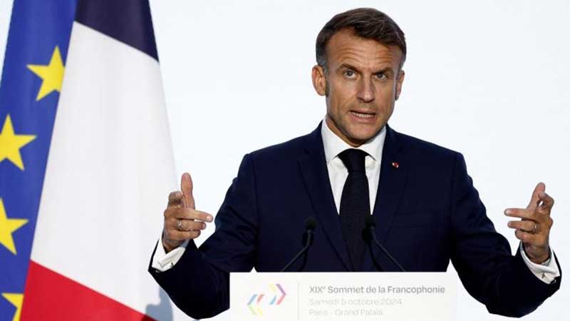 Presidente de Francia pide detener la venta de las armas que se están usando en Gaza