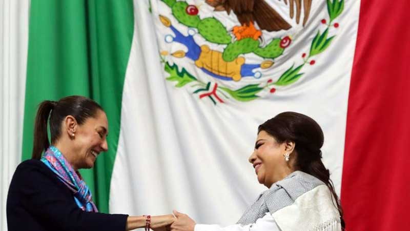 heinbaum llega al Congreso de CDMX, donde Clara Brugada rendirá protesta como Jefa de Gobierno