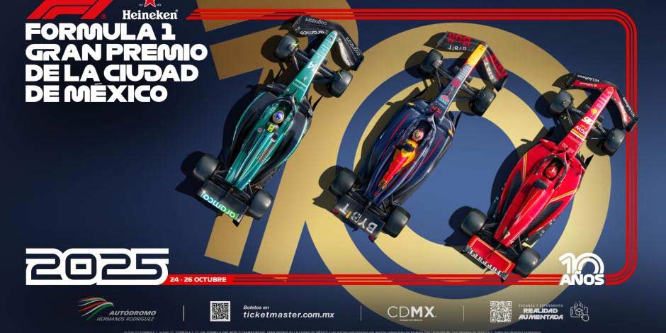 Gran Premio de México: Se revela el póster oficial para la carrera de la Fórmula 1 en 2025