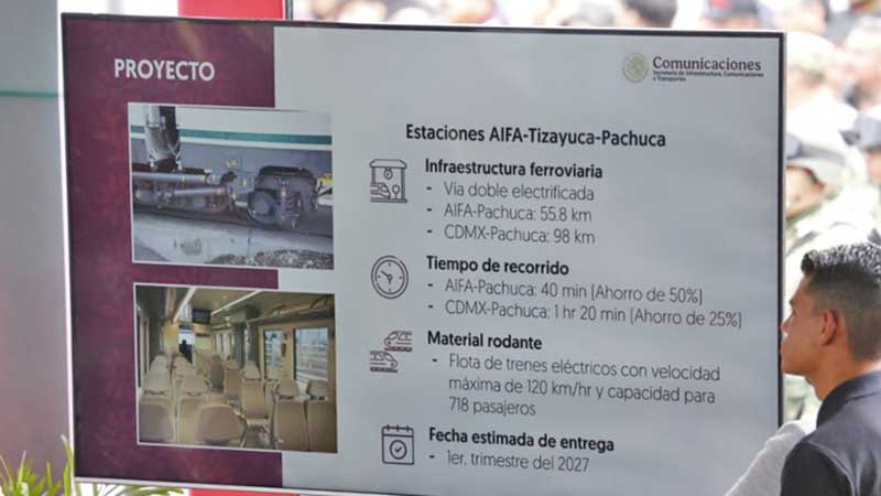 Trenes de pasajeros regresan a Hidalgo; Sheinbaum da banderazo para conexión AIFA-Pachuca