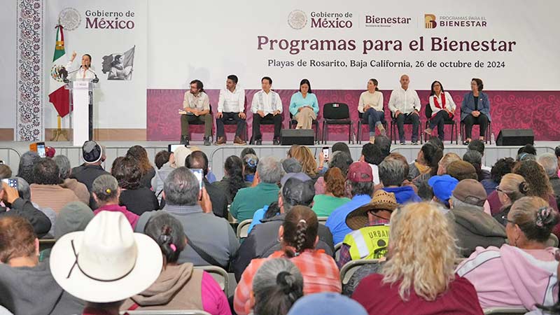 Sheinbaum se compromete a construir 50 mil viviendas en BC y garantizar agua potable