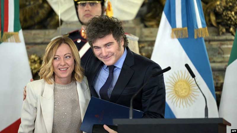Italiana Meloni se refiere a Edmundo González como el presidente electo de Venezuela