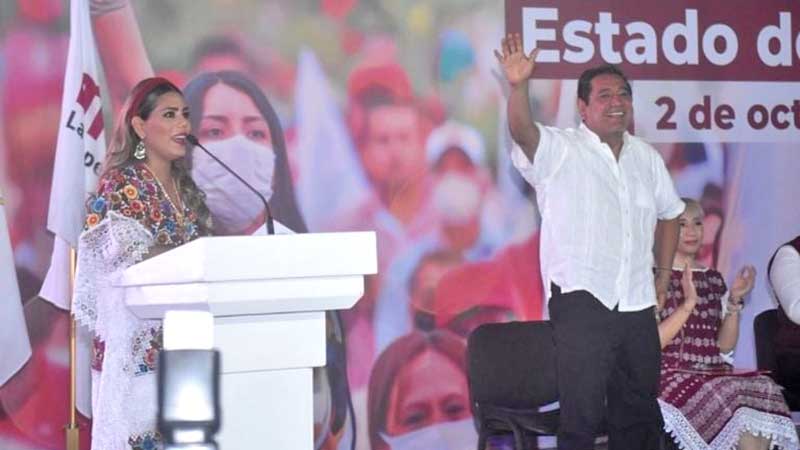 Hace Félix Salgado mitin para que su hija, la gobernadora de Guerrero, ¡siga cantando!