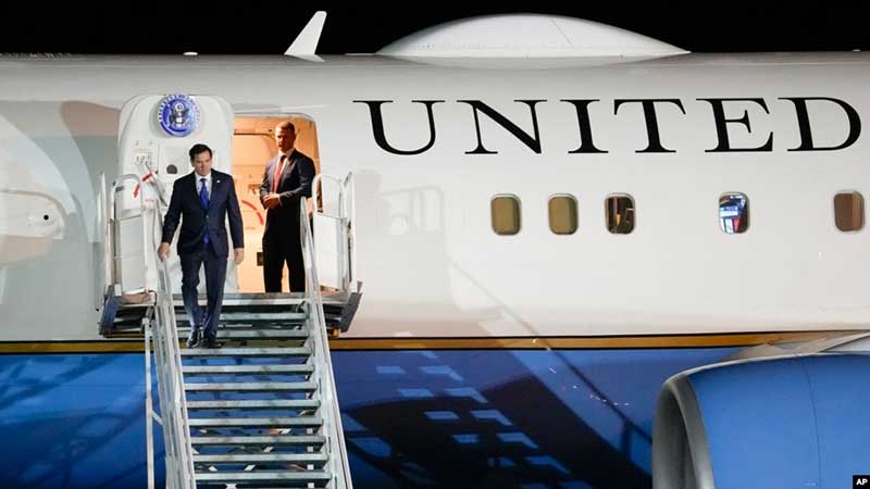 Marco Rubio llega a Panamá en medio de protestas y expectativas sobre agenda