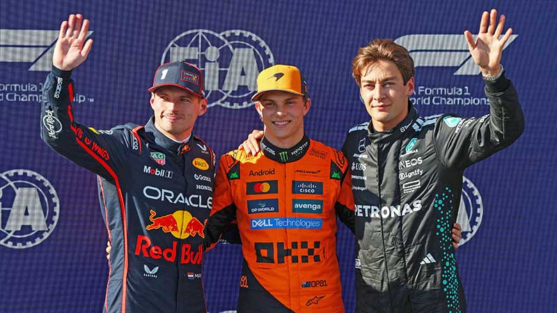 F1 GP Imola 2025: Piastri arrebata a Verstappen la pole; accidente de Colapinto
