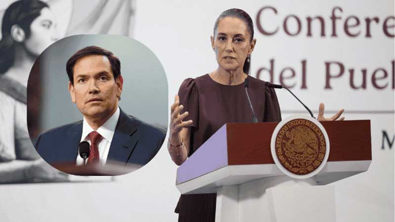 Sheinbaum le pide a Rubio no especular sobre asesinato de funcionarios