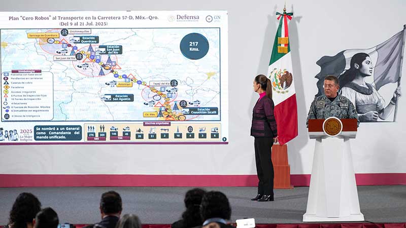 Gobierno de México presenta estrategia especial 'Cero Robos' para carreteras México-Puebla, México-Querétaro y Culiacán-Mazatlán