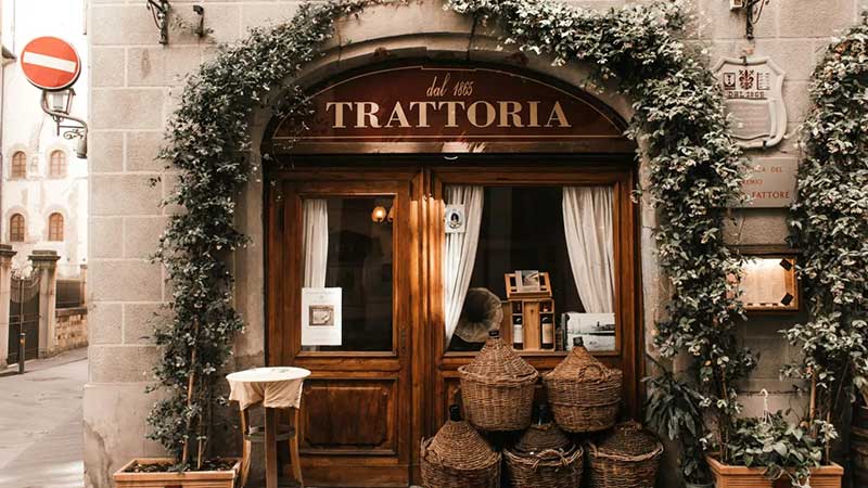 ¿Trattoria, osteria o fornería? ¿Sabes cuál es la diferencia entre ellos?