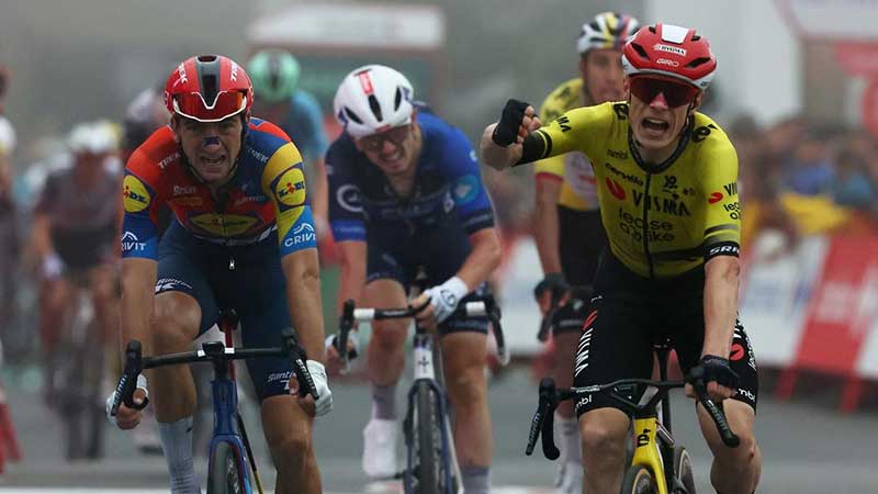 Vingegaard asesta el primer golpe en Limone Piemonte