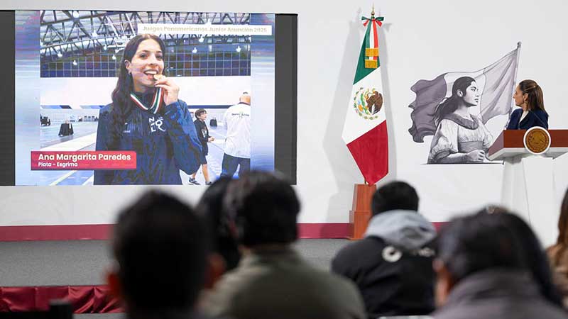 Presidenta Claudia Sheinbaum felicita medallistas ASU2025 y a Del Toro