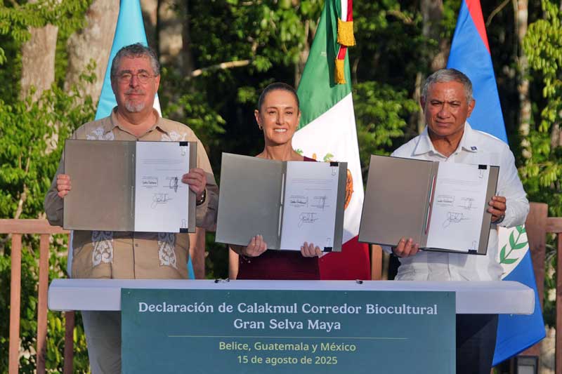 En un acuerdo histórico, México, Guatemala y Belice crean el Corredor Biocultural de la Gran Selva Maya, el más grande del mundo en su tipo