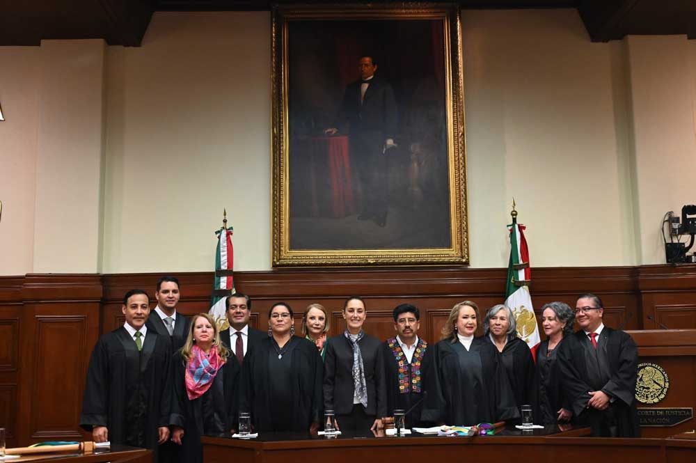 Presidenta Sheinbaum acude a sesión solemne de instalación de la nueva Suprema Corte